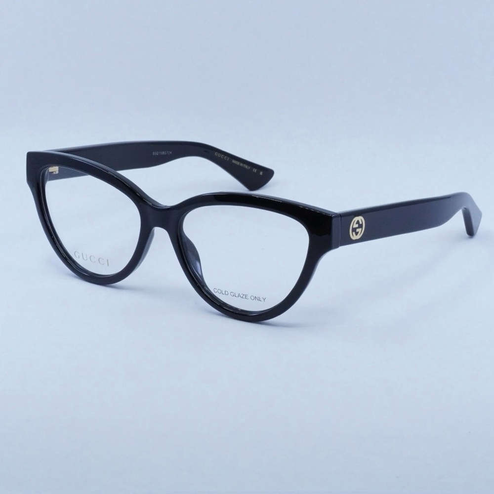 Gucci Black Cat-Eye Glasses with Bold Acetate Frame